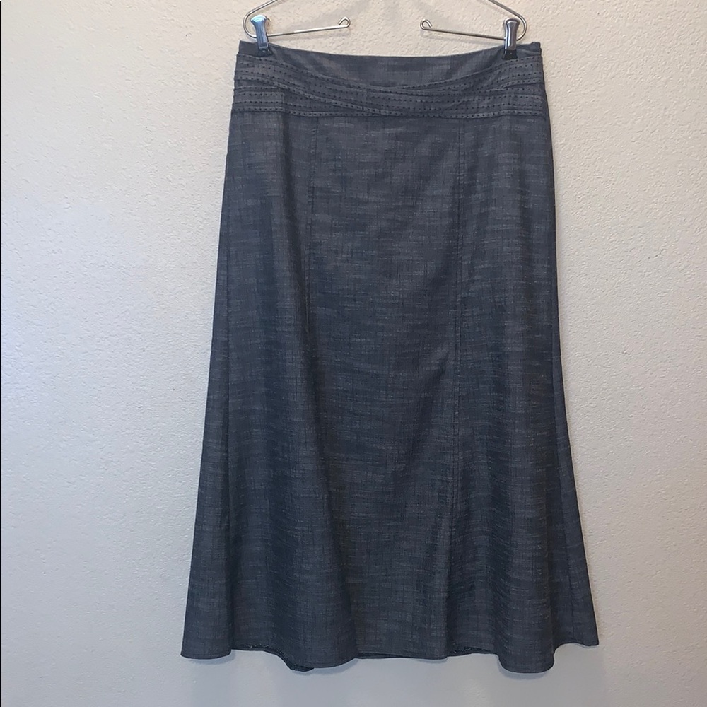 Christopher & Banks NYCC women's 10 skirt Blue A-Line Maxi